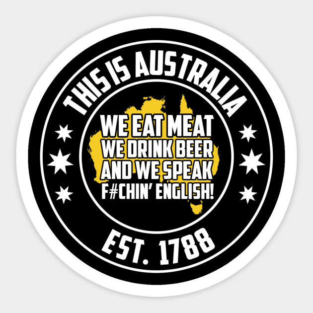 this is australia Sticker by saad131